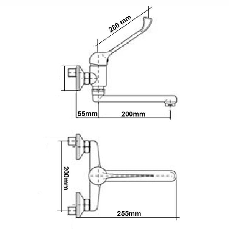 Misturador Monocomando 445 Clínico Parede Wog Metais Sanitários