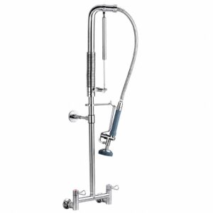 Cj. Mist. Duploc. Pré-Lavagem 267 Parede c/ Amortecedor Aço Inox AISI 304 VRH-62