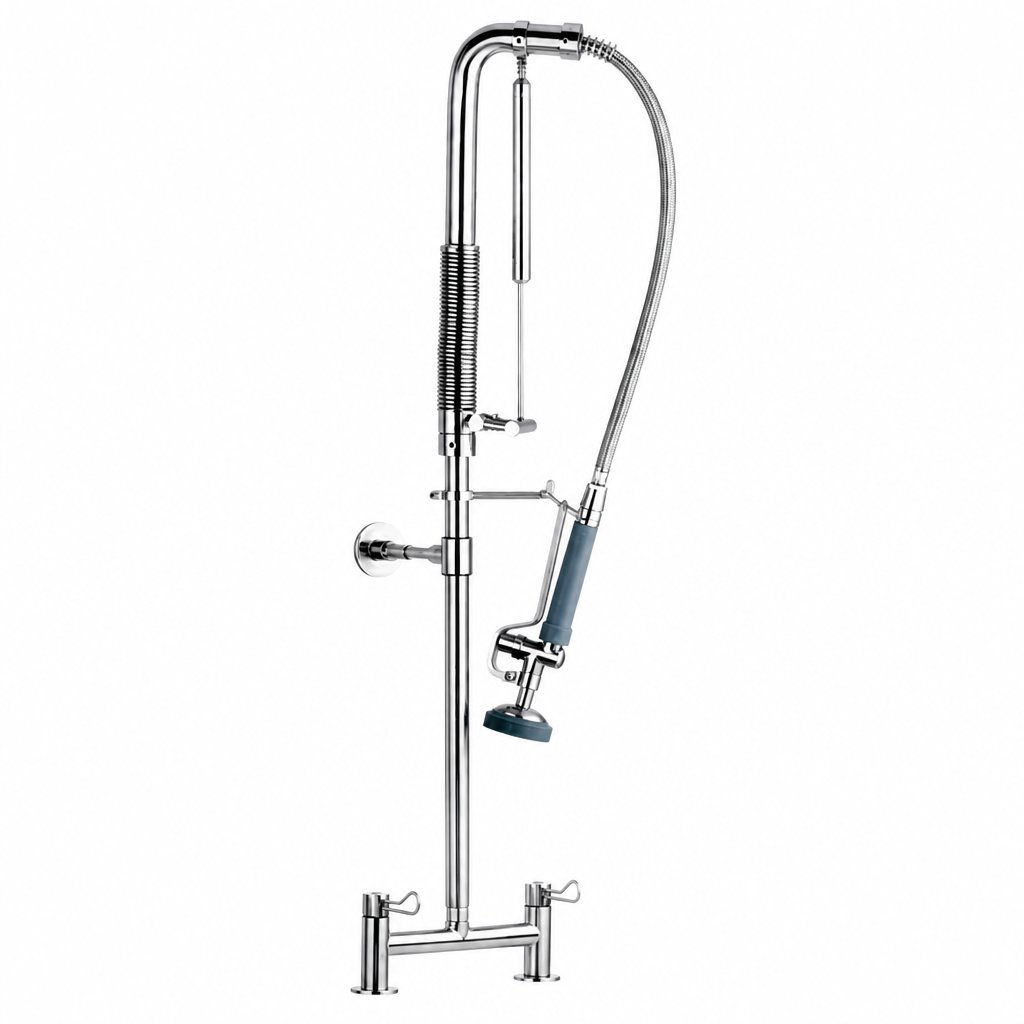 Cj. Mist. Duploc. Pré-Lavagem 759 Mesa c/ Amortecedor Aço Inox AISI 304 VRH-60