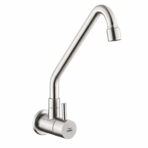 Torneira Parede 658 Bica Móvel 185x220 mm Aço Inox AISI 304 VRH1120G1